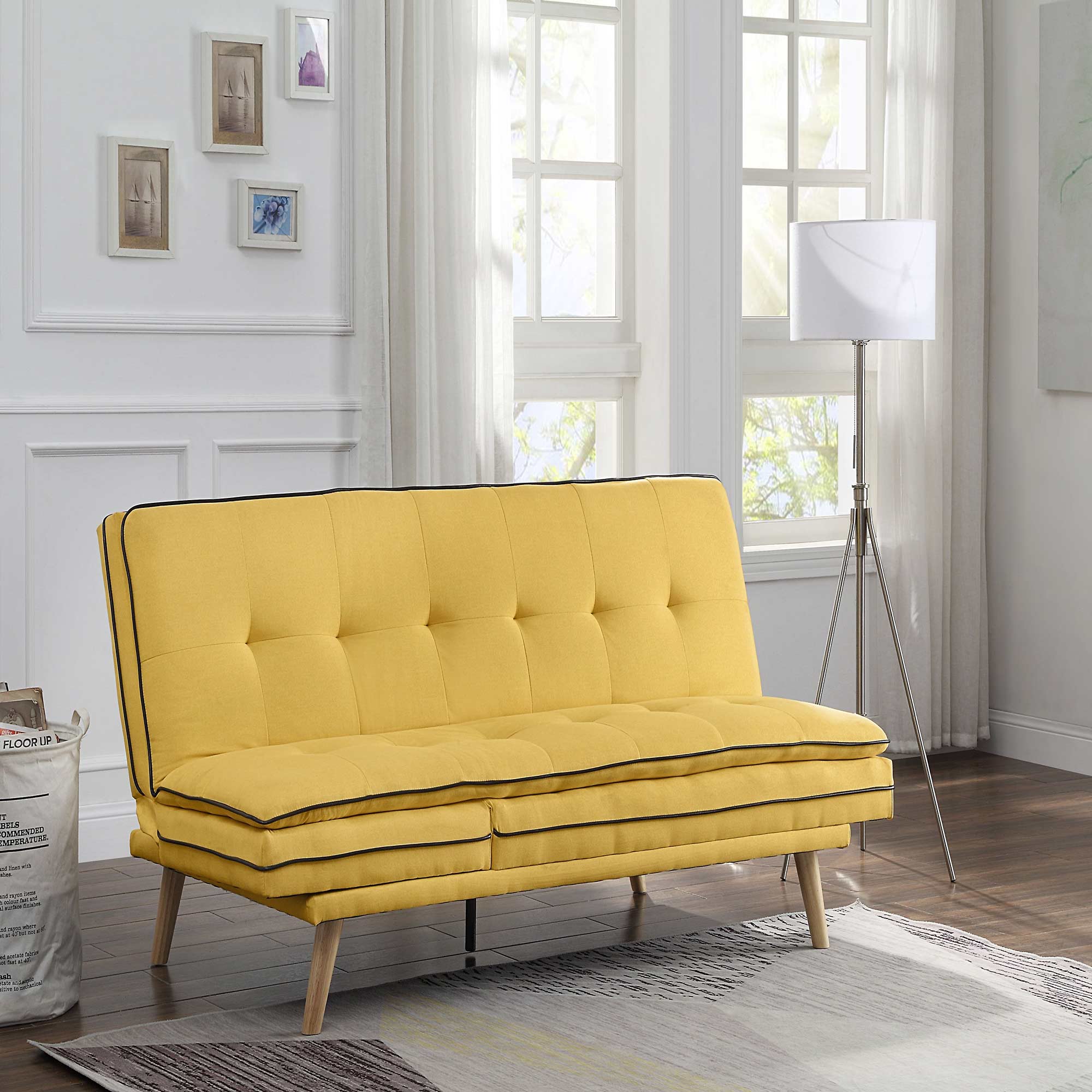 72'' Velvet Armless Sofa