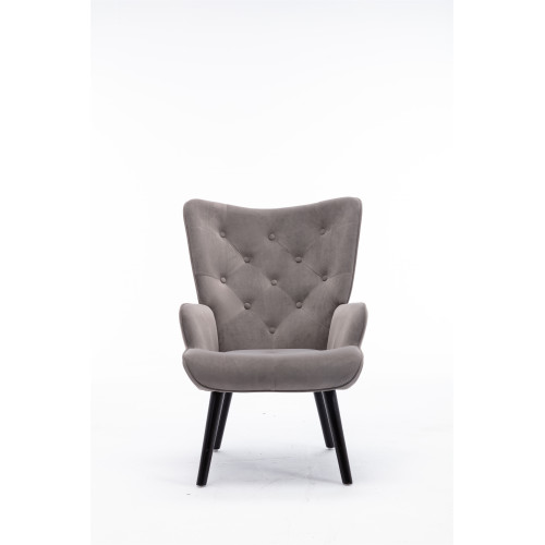 Accent chair Living Room/Bed Room, Modern Leisure Chair Silver Grey
