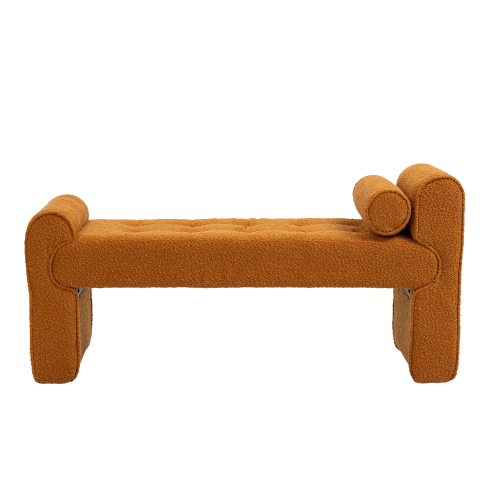 Modern Ottoman Bench, Bed stool made of loop gauze, End Bed Bench, Footrest for Bedroom, Living Room, End of Bed, Hallway