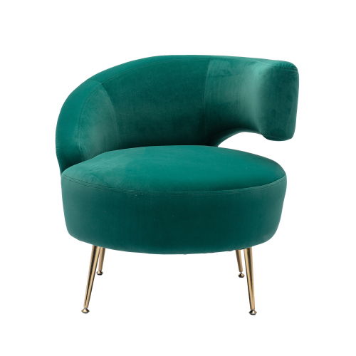 Accent Chair ,leisure single chair with Golden feet