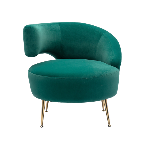 Accent Chair ,leisure single chair with Golden feet